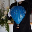 Urne Hei&szlig;luftballon Sternenhimmel mit Gold