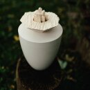 Biourne Bl&uuml;te der Erinnerung Wei&szlig; mit geschnitzter Bl&uuml;te