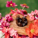 Biourne Bl&uuml;te der Erinnerung Gr&uuml;n mit geschnitzter Bl&uuml;te Nu&szlig;baum