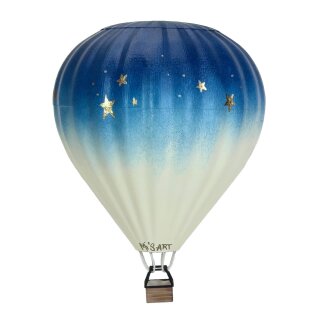 Heißluftballon Kinderurne Traumreise Blau/Silber