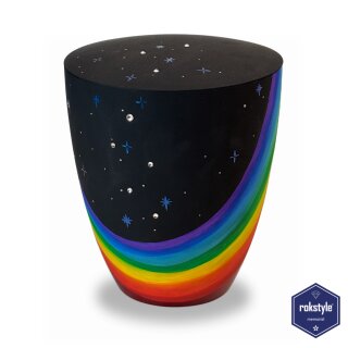 Rokstyle Memorial Urne "Regenbogen" auf Purpur