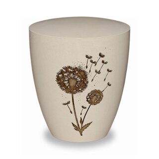Urne Genesis Gravur Pusteblume Cremeweiß Standard