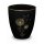 Urne Genesis Gravur "Gold" Pusteblume Schwarz Strassstein mit Dekorring Gold 3mm
