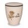 Urne Genesis Cremeweiß mit Applikation Rose und Gravur "In Liebe"