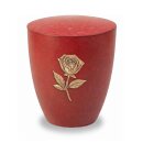 Urne Genesis Purpurrot mit Applikation Rose Gold