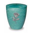 Urne Genesis Jade mit Applikation Rose
