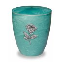 Urne Genesis Jade mit Applikation Rose