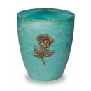 Urne Genesis Jade mit Applikation Rose