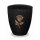 Urne Genesis Schwarz mit Applikation Rose Braun Standard