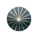 Urne Genesis Grün mit Design Sonnenstrahlen