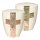 Urne Genesis Cremeweiß mit Design Kreuz