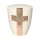 Urne Genesis Cremeweiß mit Design Kreuz