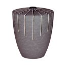 Urne Genesis Silber mit Design Linien silber 3D
