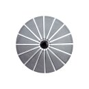 Urne Genesis Silber mit Design Linien silber 3D