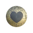 Urne Genesis Silber mit Design Gold Herz