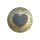 Urne Genesis Silber mit Design Gold Herz