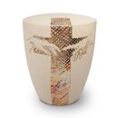 Urne Genesis Gravur Hand to Hand und Design Kreuz