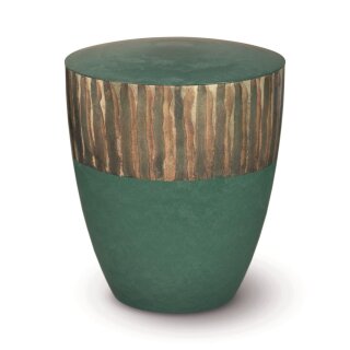 Urne Genesis Jade Design Blattsilber oxidiert